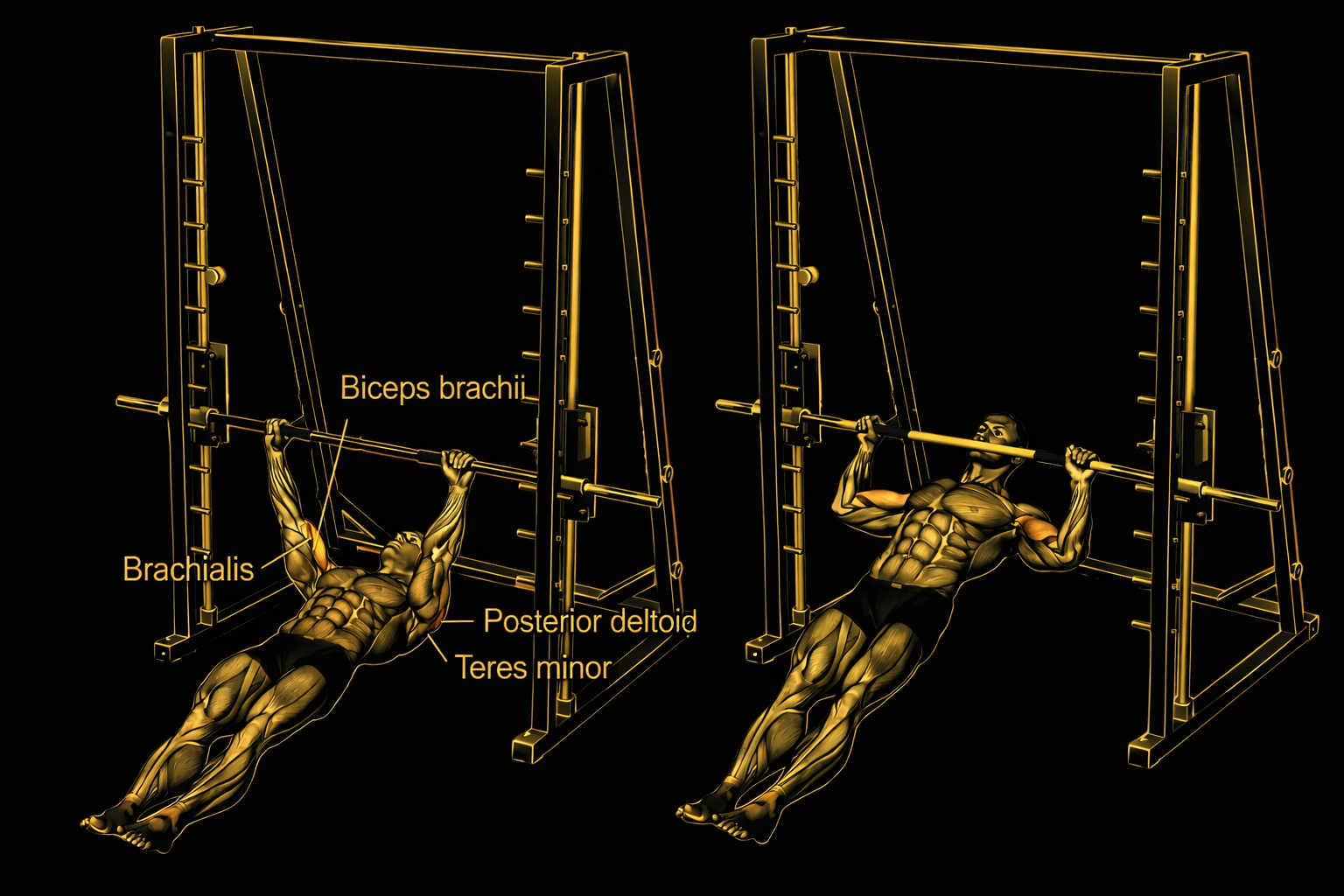 Inverted Rows Rear Delts Inverted Rear Delt Row - News Workout/Bodybuilding